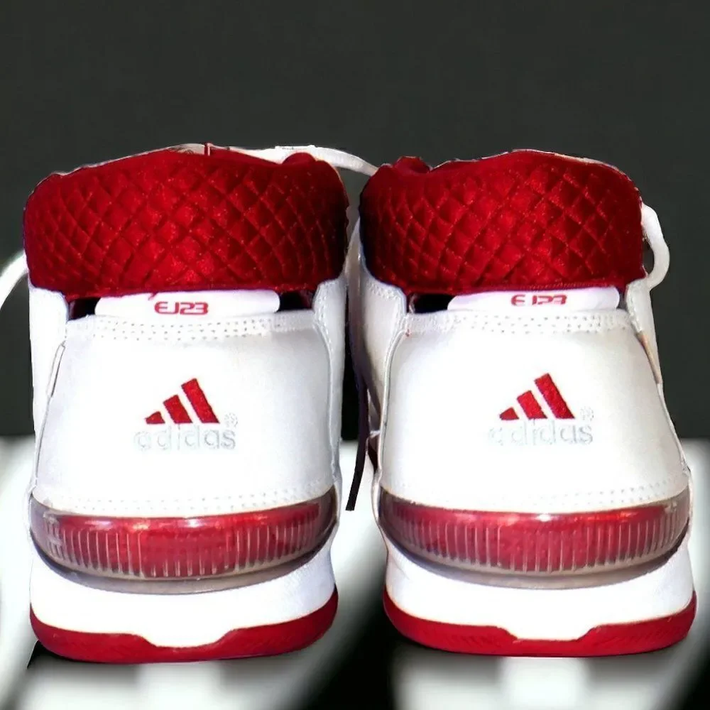 Adidas white/red TS Pro Model Basketball Hi-top sneakers